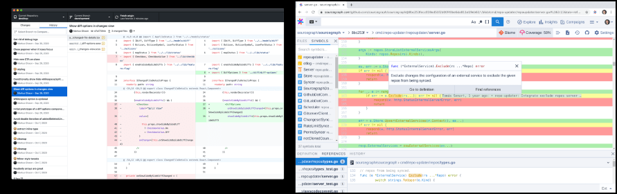 GitHub vs Sourcegraph